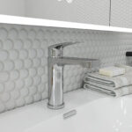 Moyu Modern Chrome Single Handle Single Hole Bathroom Faucet - Image 5