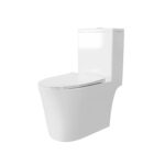 Moyu One-Piece700mm  Dual Top Flush Round Toilet in Glossy White - Image 3