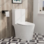 Moyu One-Piece700mm  Dual Top Flush Round Toilet in Glossy White - Image 8