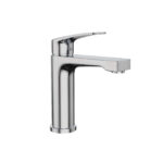 Moyu Modern Chrome Single Handle Single Hole Bathroom Faucet