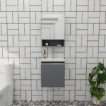 MOYU Wall-Mounted Bathroom Storage Cabinet with 3-Tier Shelves - 图片 4