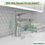 Square Spout Basin Mixer Tap - Image 4