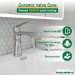 Square Spout Basin Mixer Tap - Image 6
