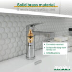 Square Spout Basin Mixer Tap - Image 7
