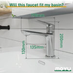 Long Reach Basin Mixer Tap - Image 4