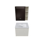 Moyu Water-Resistant Bathroom Sink Cabinet with Open Shelves - 图片 3