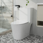 Moyu One-Piece700mm  Dual Top Flush Round Toilet in Glossy White - Image 5