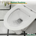 Moyu One-Piece700mm  Dual Top Flush Round Toilet in Glossy White - Image 11