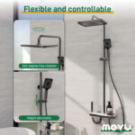 360 ° rotatable adjustable shower system, with 7 spray modes - Image 10