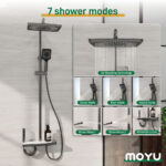 360 ° rotatable adjustable shower system, with 7 spray modes - Image 11