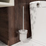 Modern Wall-Hung Toilet Cleaning Brush Kit, Anti-Limescale Easy Clean For Renovation - Image 5