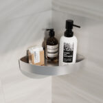Wall Mount Stainless Steel Corner Shower Caddy, Rust-Proof Triangle Bathroom Storage Shelf - Image 5