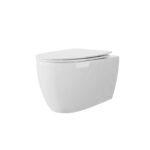 MOYU Wall Hung Toilet, Powerful Siphon Flush Wall Mounted Toilet with Stain-Resistant Glaze for Contemporary Bathrooms - Image 2