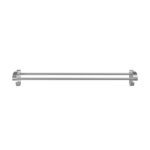 Double Bar Silver Towel Rail, Rust-Proof Wall Mount Towel Holder - Image 2