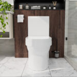 MOYU Wall Hung Toilet, Compact Wall-Mounted WC with Soft Close Seat and Powerful Siphon Flush - Image 6