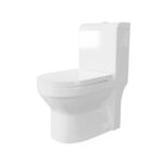MOYU Wall Hung Toilet, Compact Wall-Mounted WC with Soft Close Seat and Powerful Siphon Flush - Image 2