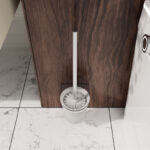 Modern Wall-Hung Toilet Cleaning Brush Kit, Anti-Limescale Easy Clean For Renovation - Image 7