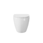 MOYU Wall Hung Toilet, Powerful Siphon Flush Wall Mounted Toilet with Stain-Resistant Glaze for Contemporary Bathrooms - Image 3
