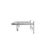 Wall Mount Stainless Steel Towel Rack With Storage Shelf & Hooks, Rust Proof Bathroom Organiser - Image 4