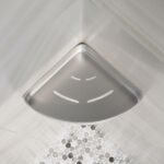 Wall Mount Stainless Steel Corner Shower Caddy, Rust-Proof Triangle Bathroom Storage Shelf - Image 8