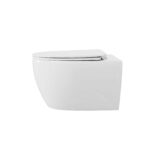 MOYU Wall Hung Toilet, Powerful Siphon Flush Wall Mounted Toilet with Stain-Resistant Glaze for Contemporary Bathrooms - Image 4