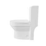 MOYU Wall Hung Toilet, Compact Wall-Mounted WC with Soft Close Seat and Powerful Siphon Flush