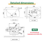Dual-Outlet Wall-Hung Toilet - Image 10