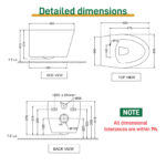 Round Wall-Hung Toilet - Image 9